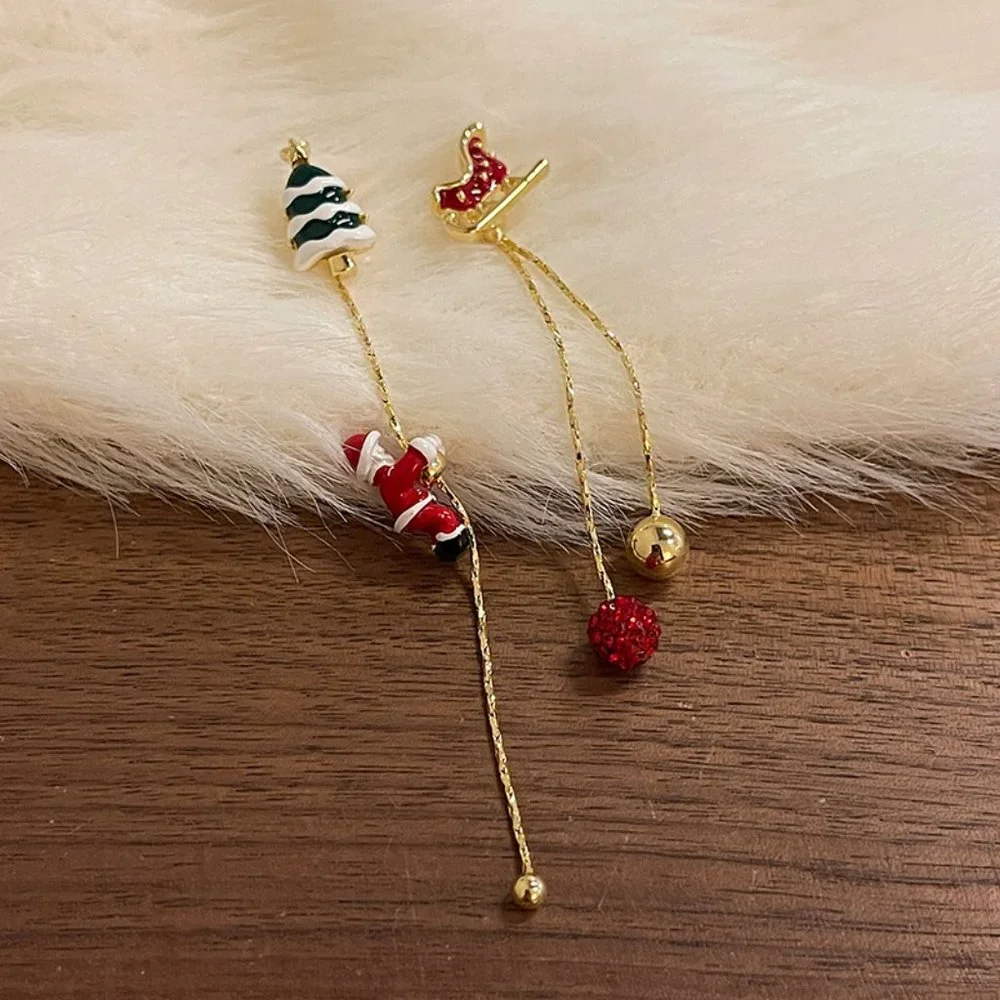 GOLICC Santa Claus Long Tassel Earrings - Picture 3 of 10